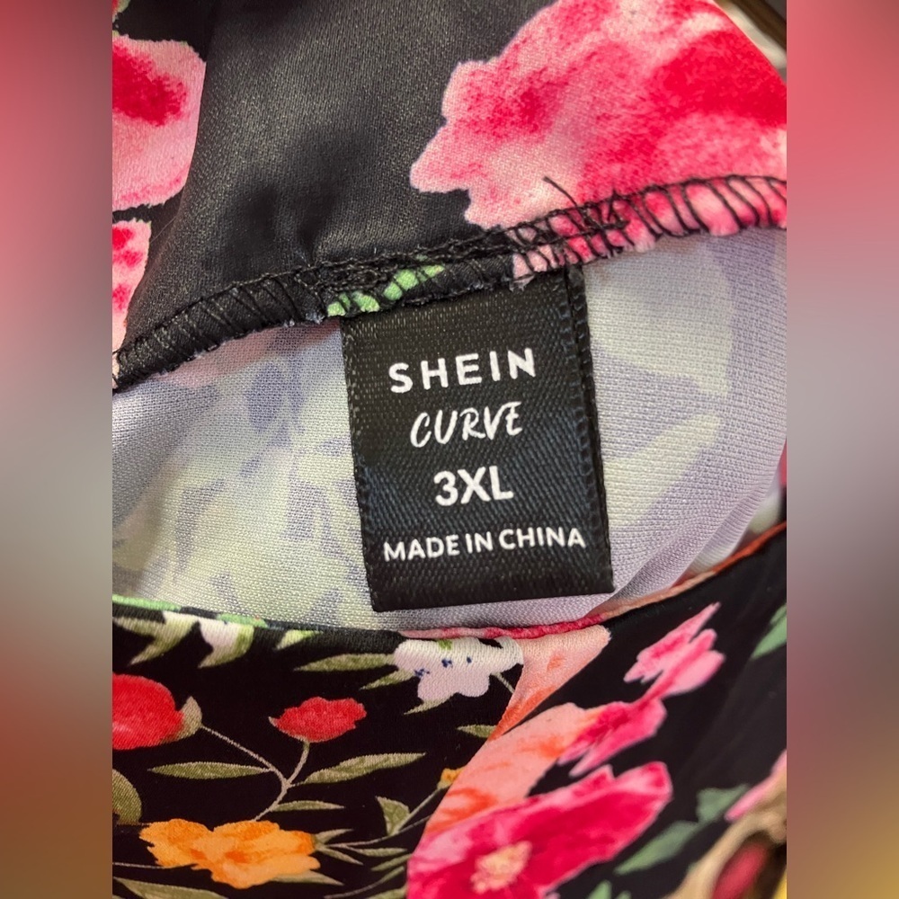 SHEIN Vibrant Floral Midi Skirt - Picture 3 of 5